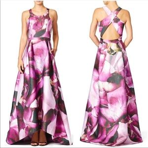 ML Monique Lhuillier Floral Gown